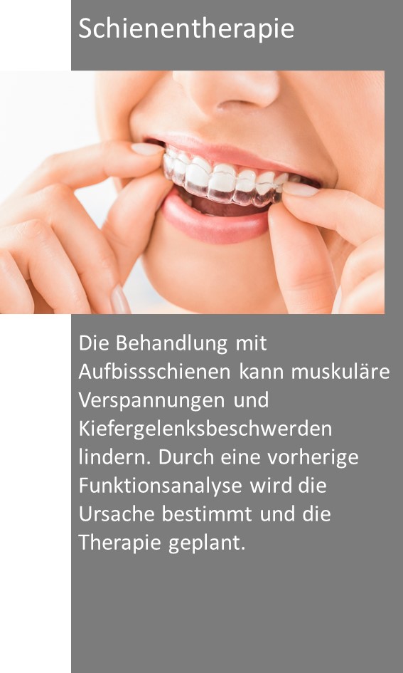 Zahnarzt Eschwege Schienentherapie